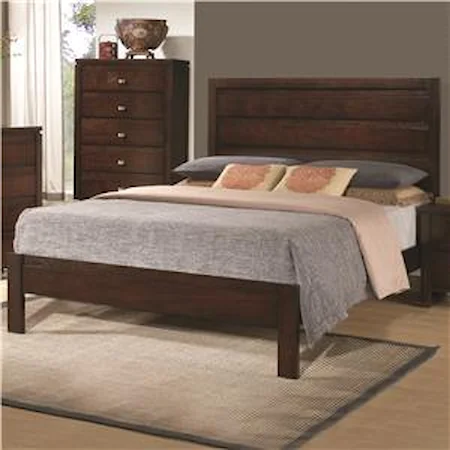 Queen Bed with Panel Headboard and Footboard